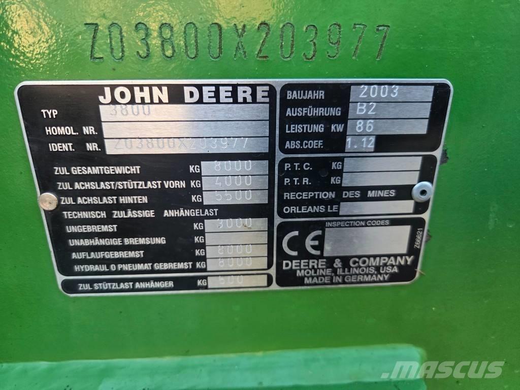 John Deere 3800 Teleskopiniai krautuvai žemės ūkiui