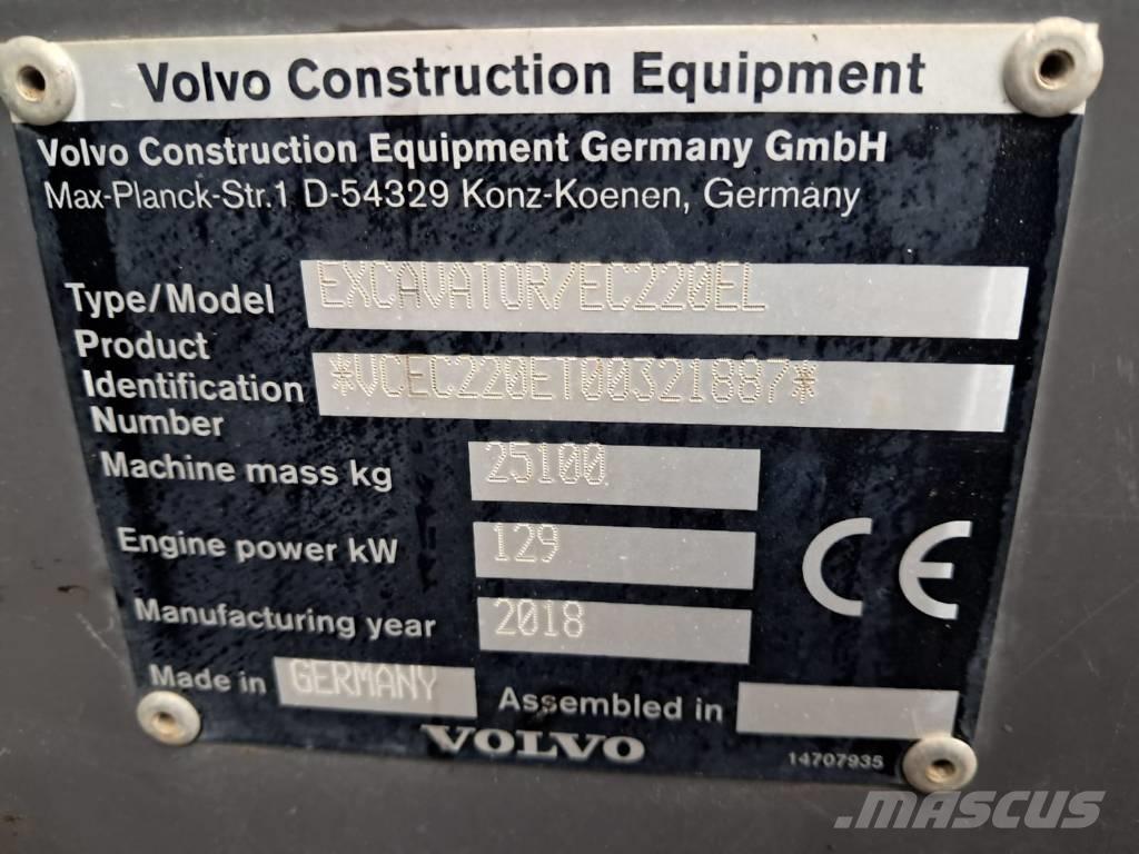 Volvo EC 220 EL Vikšriniai ekskavatoriai