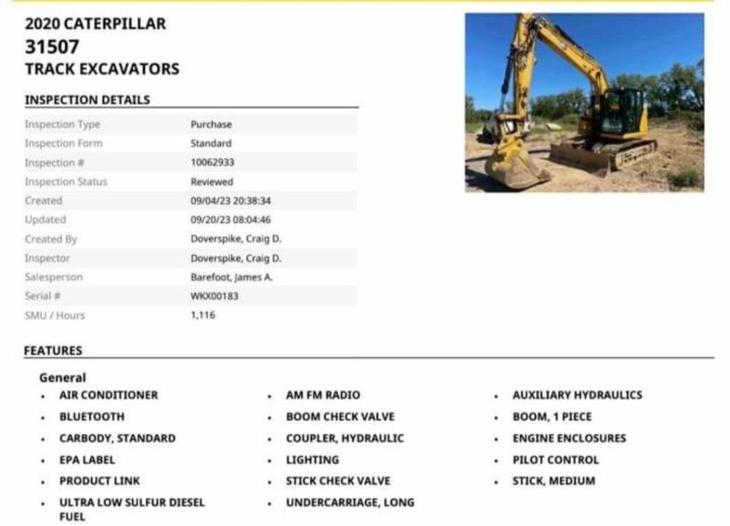 CAT 315 Vikšriniai ekskavatoriai