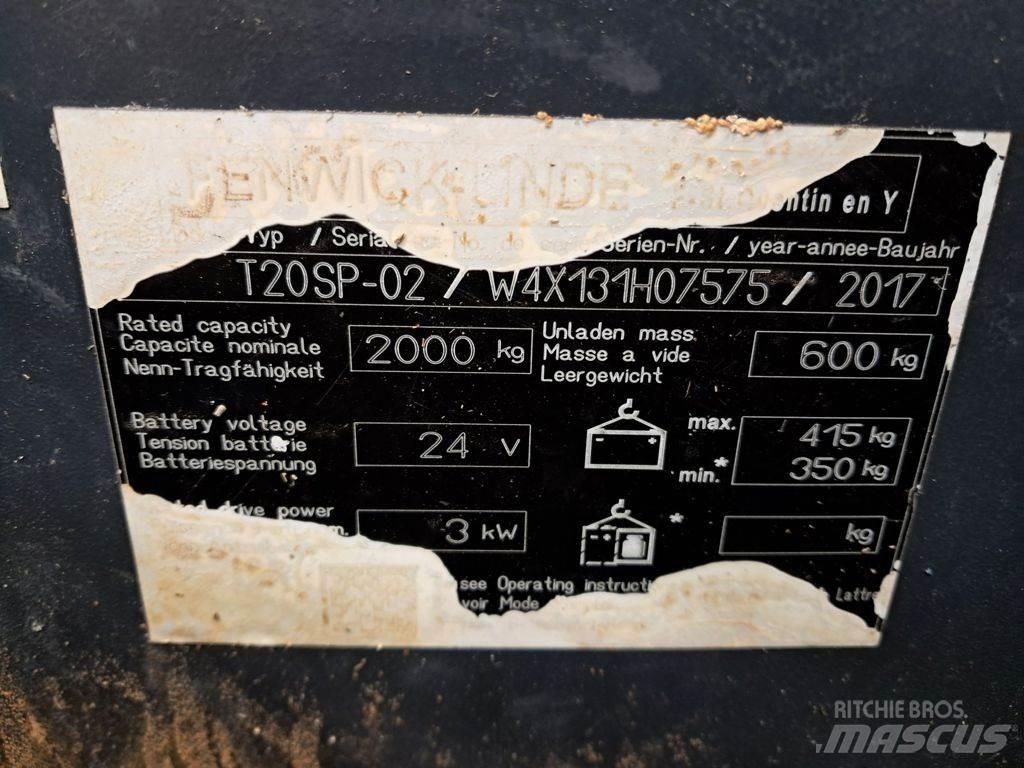 Linde T20SP-02 Mažų aukščių keltuvai