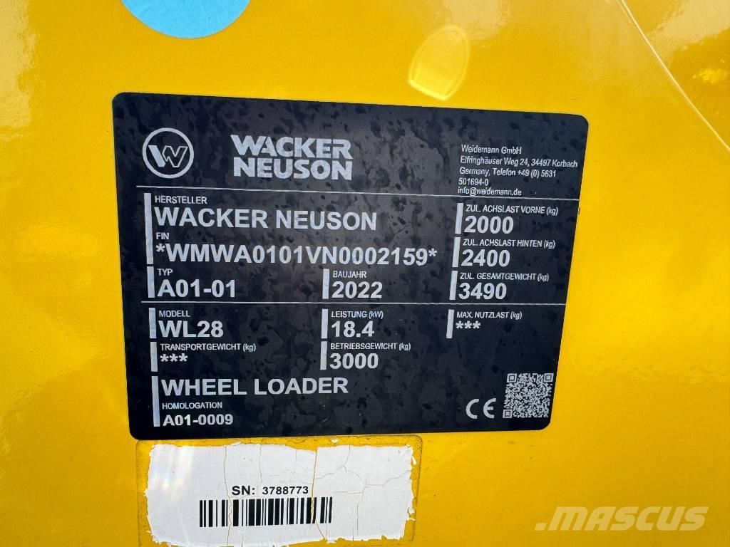 Wacker Neuson WL28 Naudoti ratiniai krautuvai