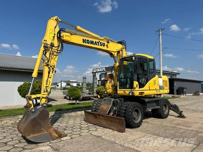 Komatsu PW 160-7E0 Ratiniai ekskavatoriai