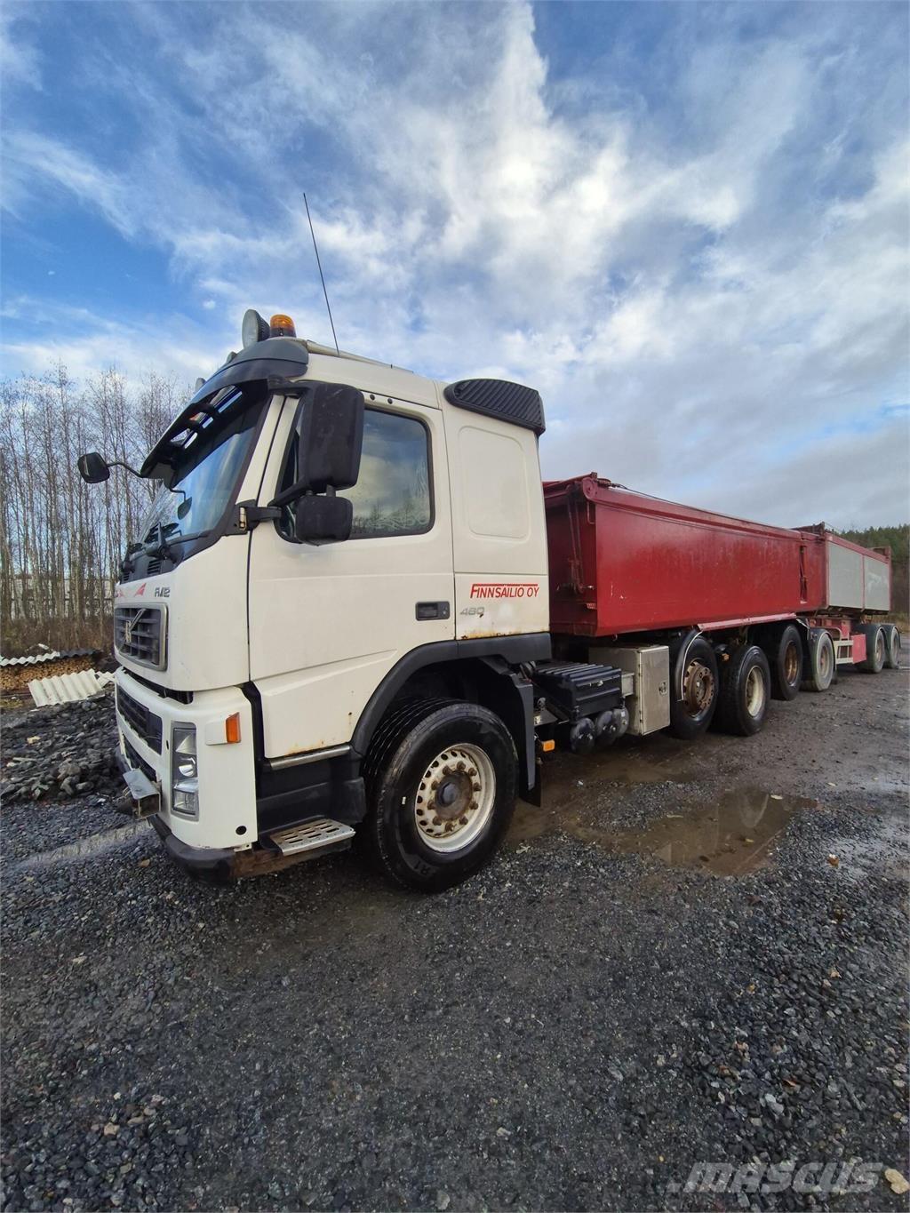 Volvo FM12 8x2 Savivarčių priekabų vilkikai