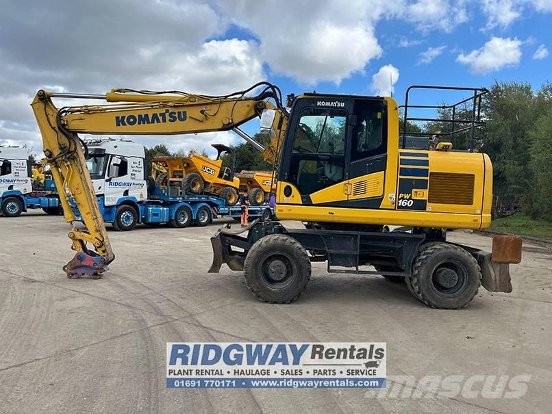 Komatsu PW 160-11 Ratiniai ekskavatoriai