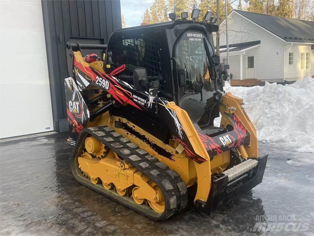 CAT 259D Krautuvai su šoniniu pasukimu