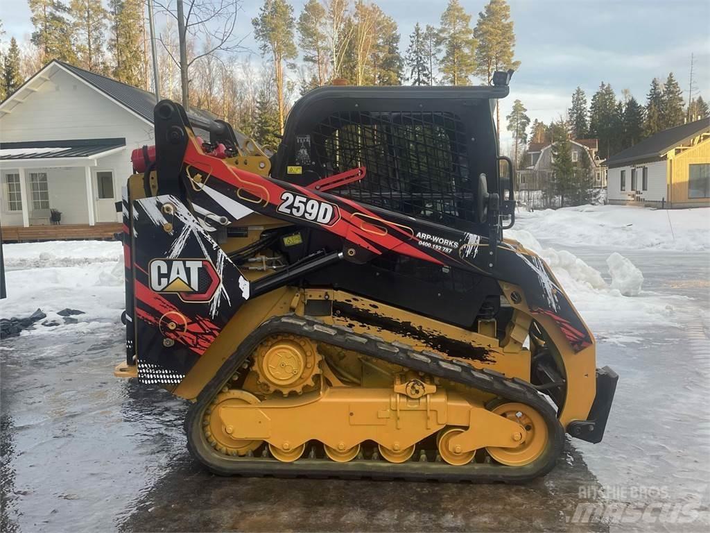 CAT 259D Krautuvai su šoniniu pasukimu