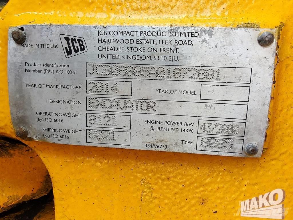 JCB 8085 ZTS Vidutinės galios ekskavatoriai 7-12 t