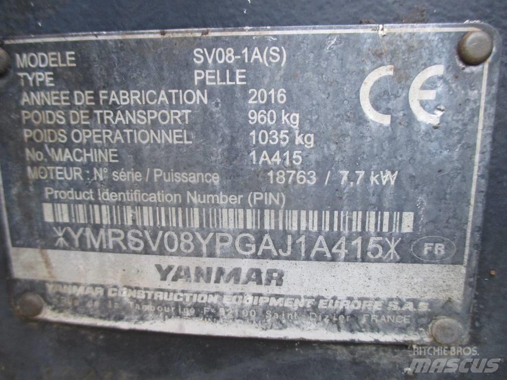 Yanmar SV 08-1 A Mini ekskavatoriai < 7 t