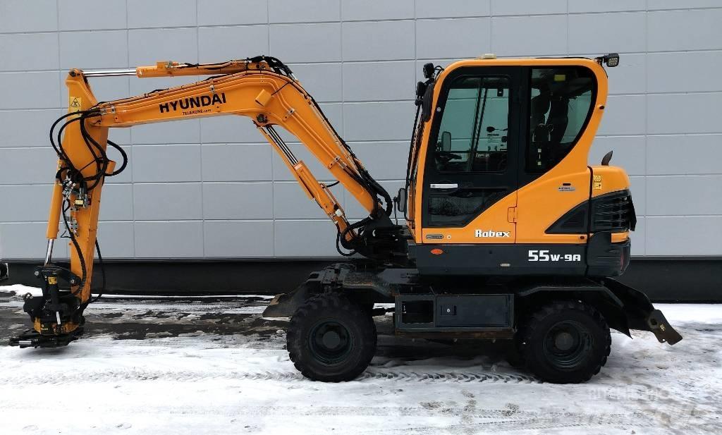 Hyundai 55W-9a Ratiniai ekskavatoriai