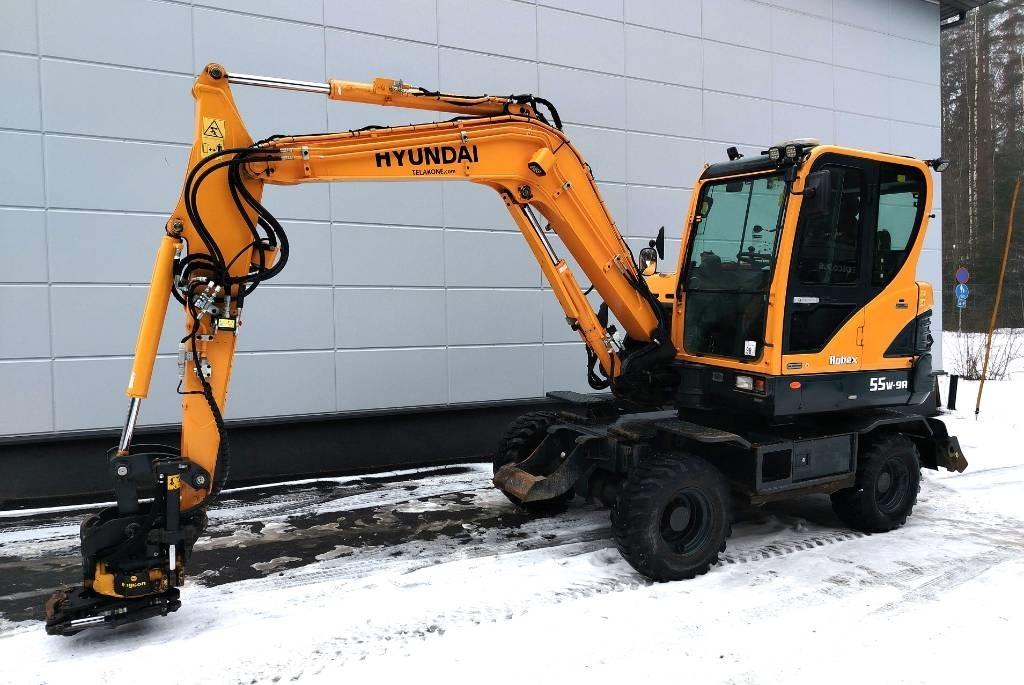 Hyundai 55W-9a Ratiniai ekskavatoriai