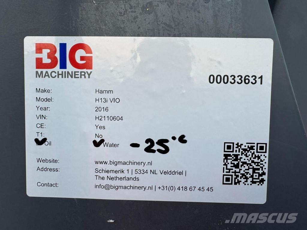 Hamm H13i VIO Vieno būgno volai