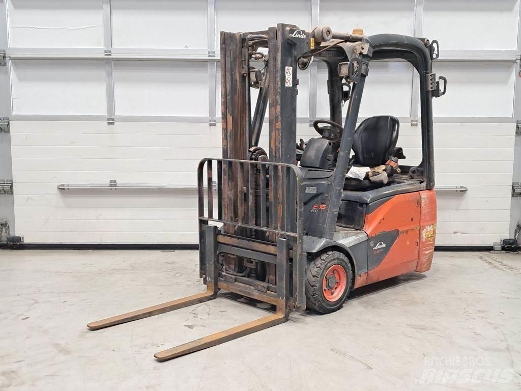 Linde E16C-02 Elektriniai šakiniai krautuvai