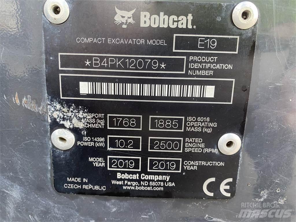Bobcat E19 Ratiniai ekskavatoriai