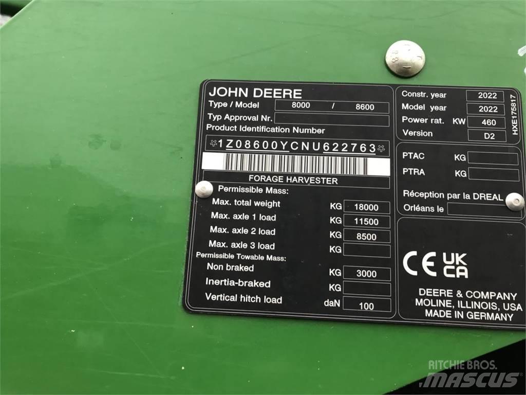 John Deere 8600 Pašarų ruošimo technika