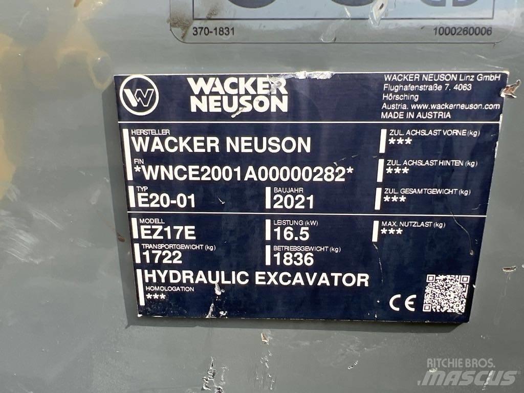 Wacker Neuson EZ17e Vikšriniai ekskavatoriai
