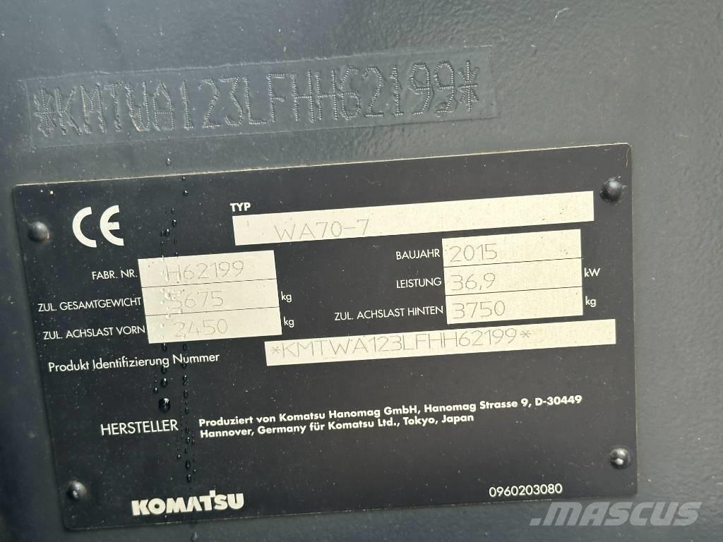 Komatsu WA 70 Naudoti ratiniai krautuvai