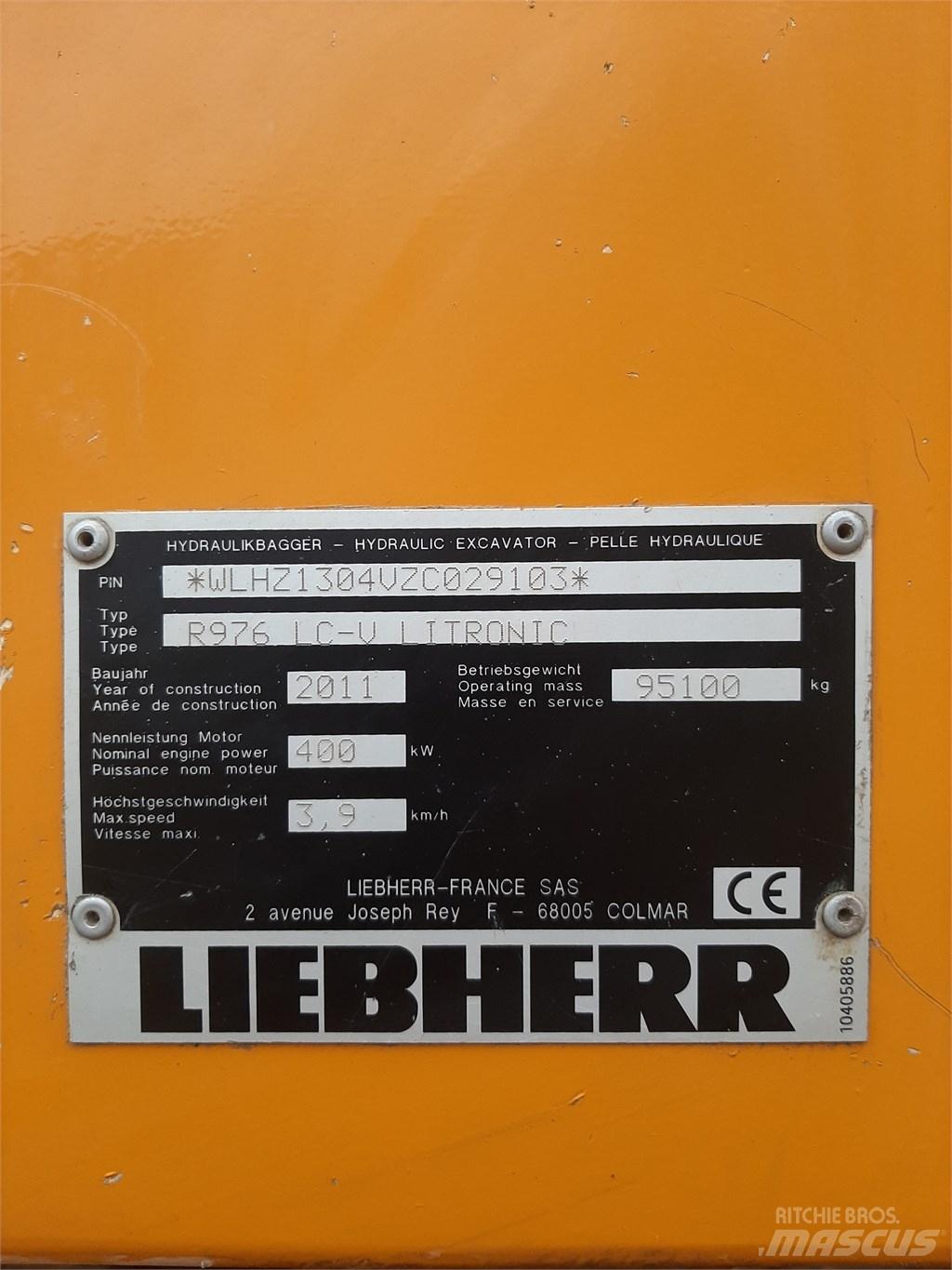 Liebherr 976 Vikšriniai ekskavatoriai