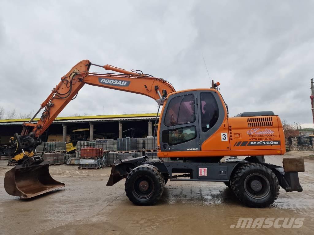 Doosan DX 160 W Ratiniai ekskavatoriai