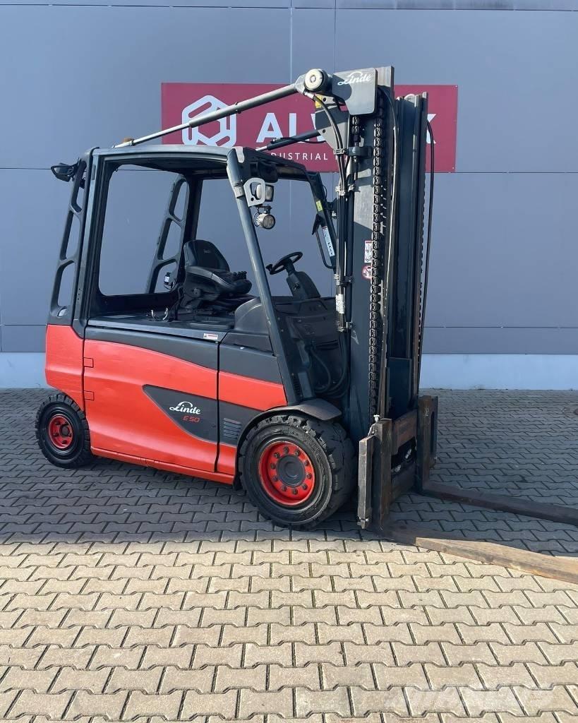 Linde E 50 Elektriniai šakiniai krautuvai