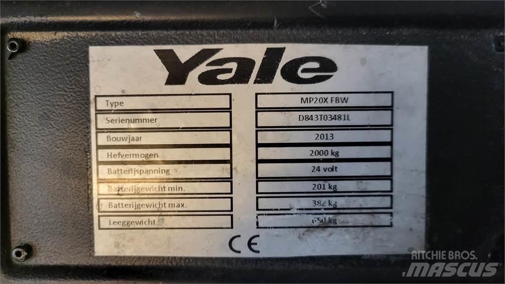 Yale MP20X 2013 Mažų aukščių keltuvai