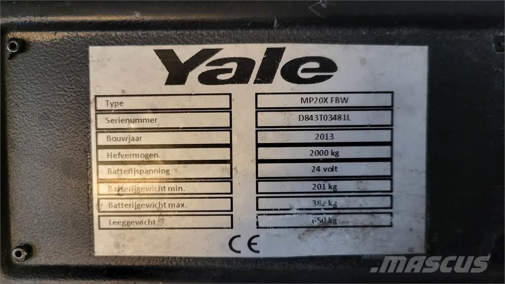 Yale MP20X 2013 Rankiniai vėžimėliai