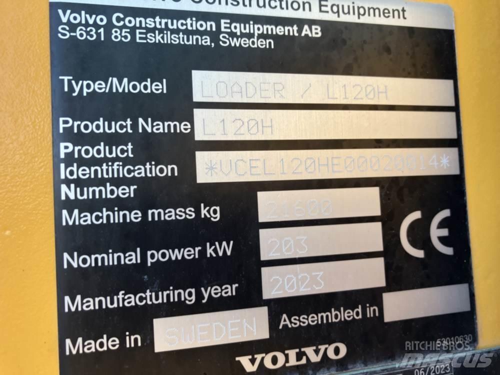 Volvo L120H Naudoti ratiniai krautuvai