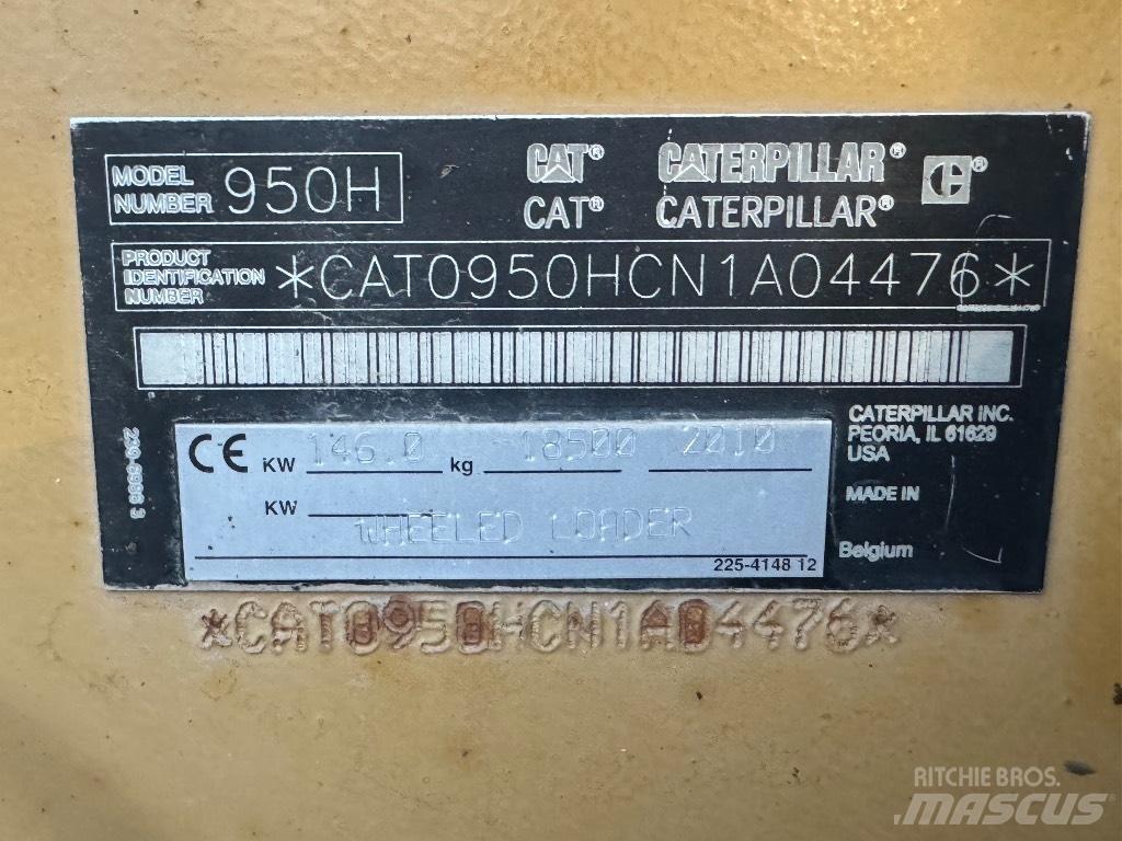 CAT 950H Naudoti ratiniai krautuvai