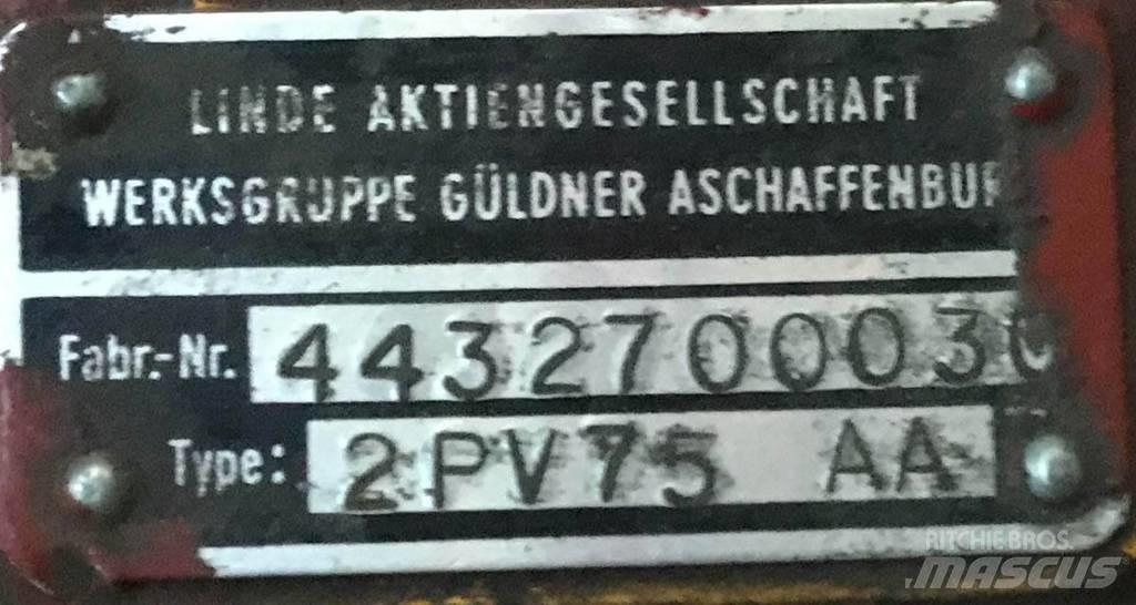 Linde 2PV75 AA Hidraulikos įrenginiai