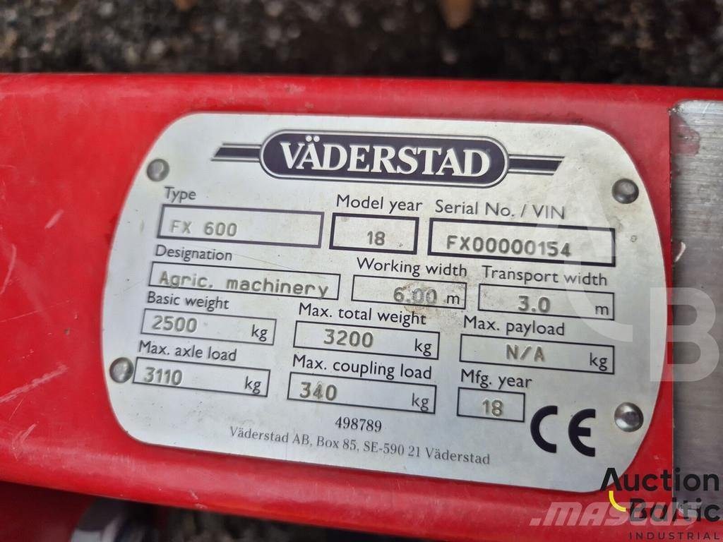Väderstad FX 600 Kultivatoriai