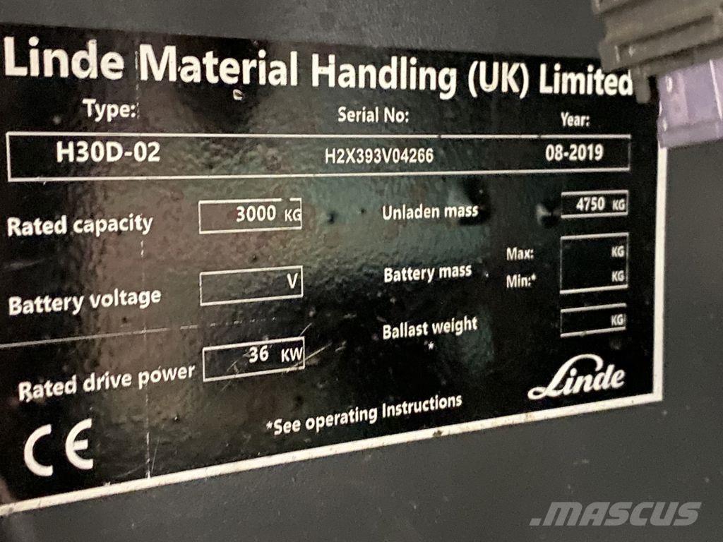 Linde H30D-02 Dyzeliniai krautuvai
