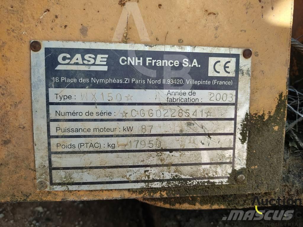 CASE WX 150 Ratiniai ekskavatoriai
