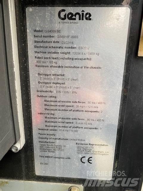 Genie GS-4069 BE Žirkliniai keltuvai
