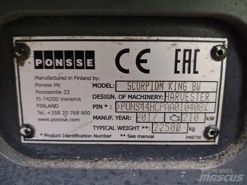 Ponsse Scorpion King Miško technika (Harvesteriai)