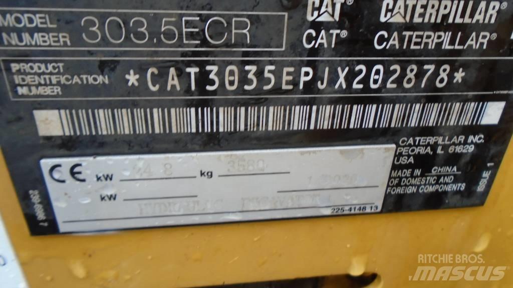 CAT 303.5 E CR Mini ekskavatoriai < 7 t