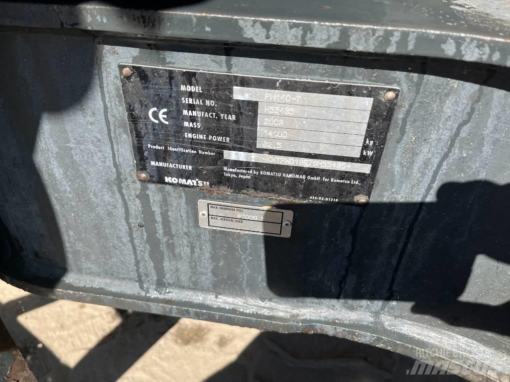 Komatsu PW 140-7 Ratiniai ekskavatoriai