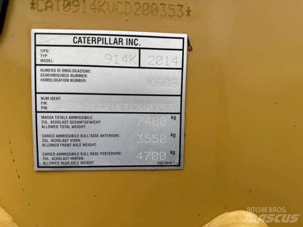 CAT 914K shovel Naudoti ratiniai krautuvai
