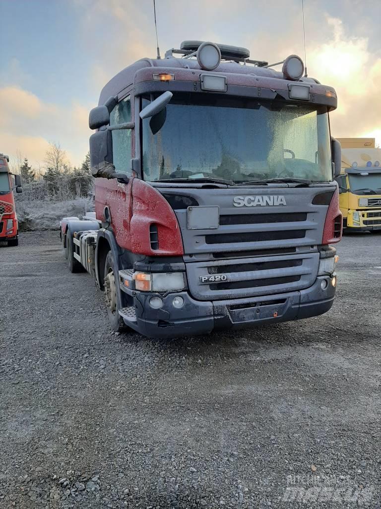 Scania P 420 Konteinerių nuožulnaus pakėlimo ant platformos krautuvai