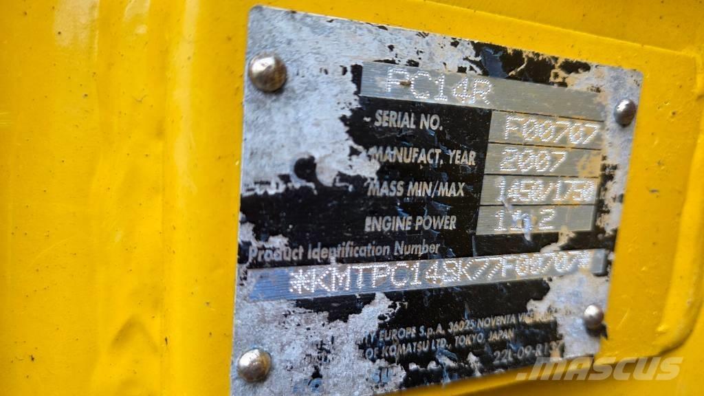 Komatsu PC 14 R Mini ekskavatoriai < 7 t