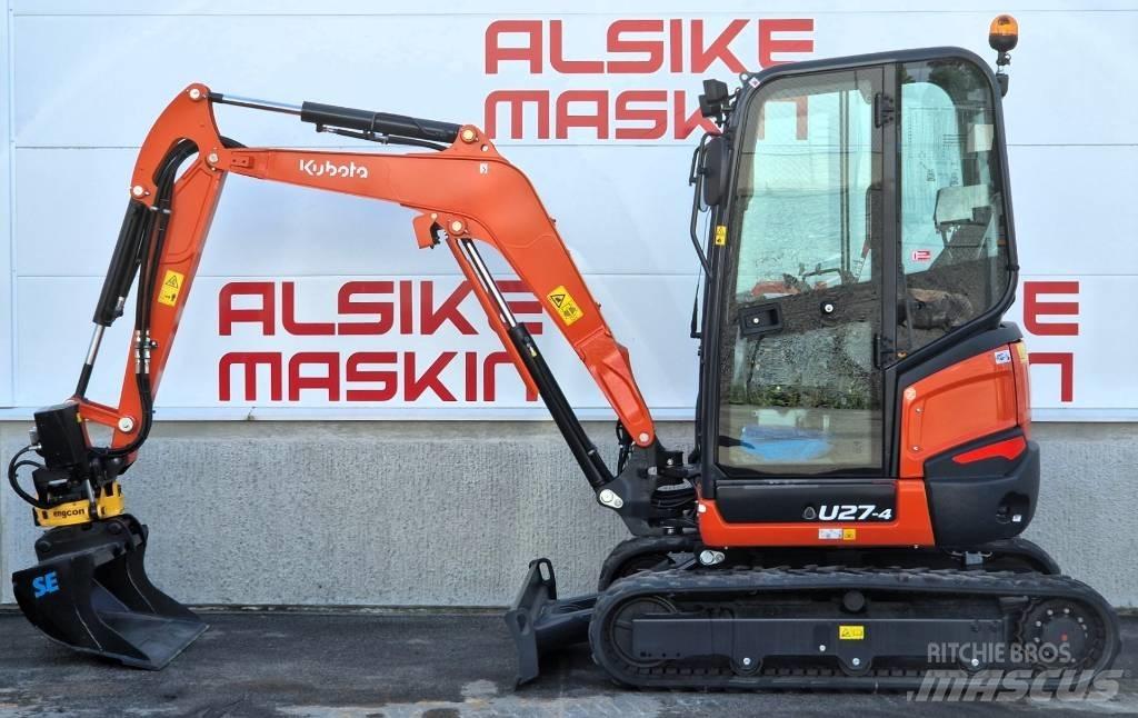 Kubota U 27-4 Mini ekskavatoriai < 7 t