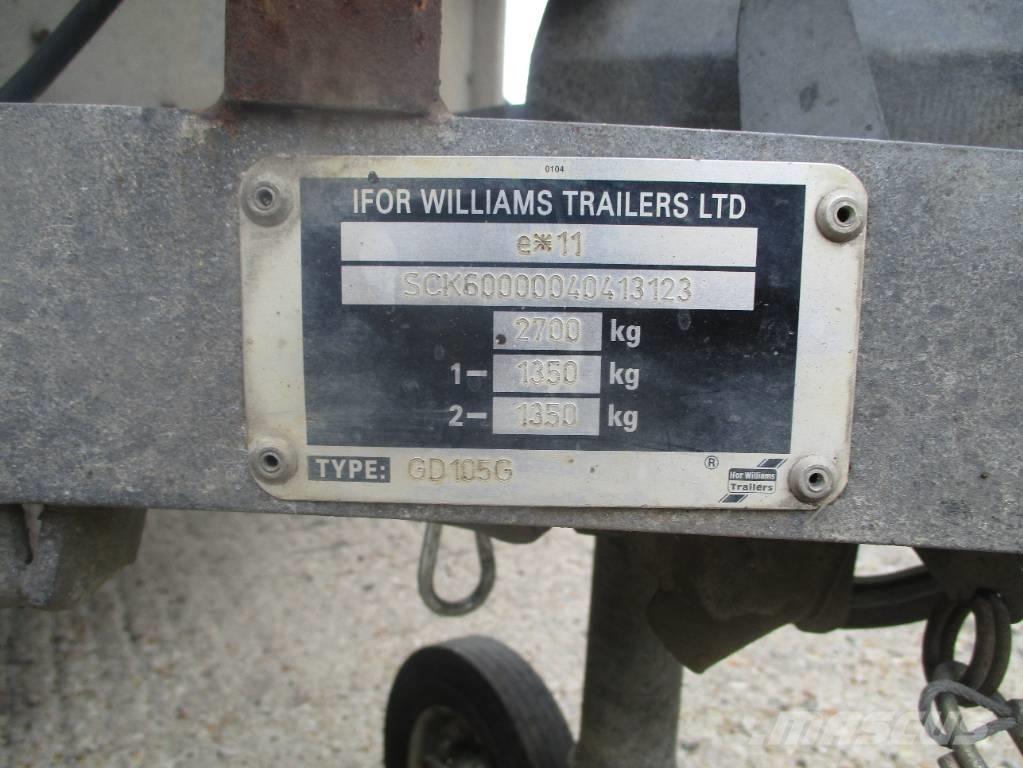 Ifor Williams GD105G Platformos / Pakrovimas iš šono