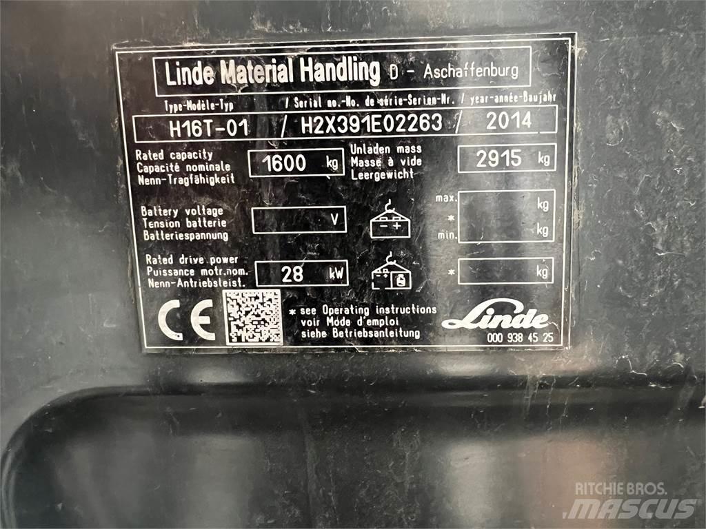 Linde H16T LPG (dujiniai) krautuvai