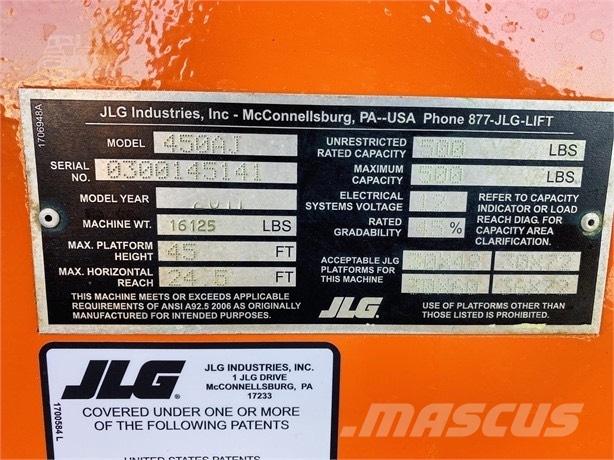 JLG 450 AJ II Alkūniniai keltuvai