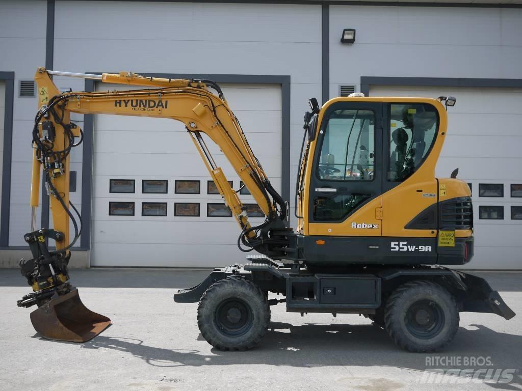 Hyundai R 55W-9A Ratiniai ekskavatoriai