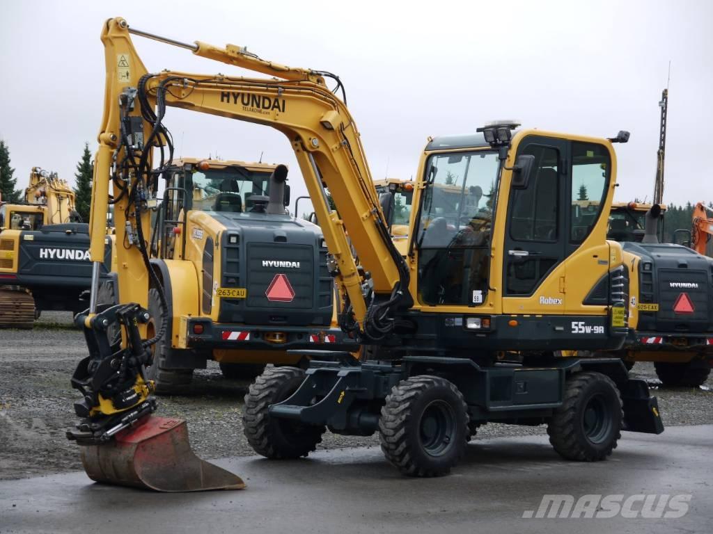 Hyundai R 55W-9A Ratiniai ekskavatoriai