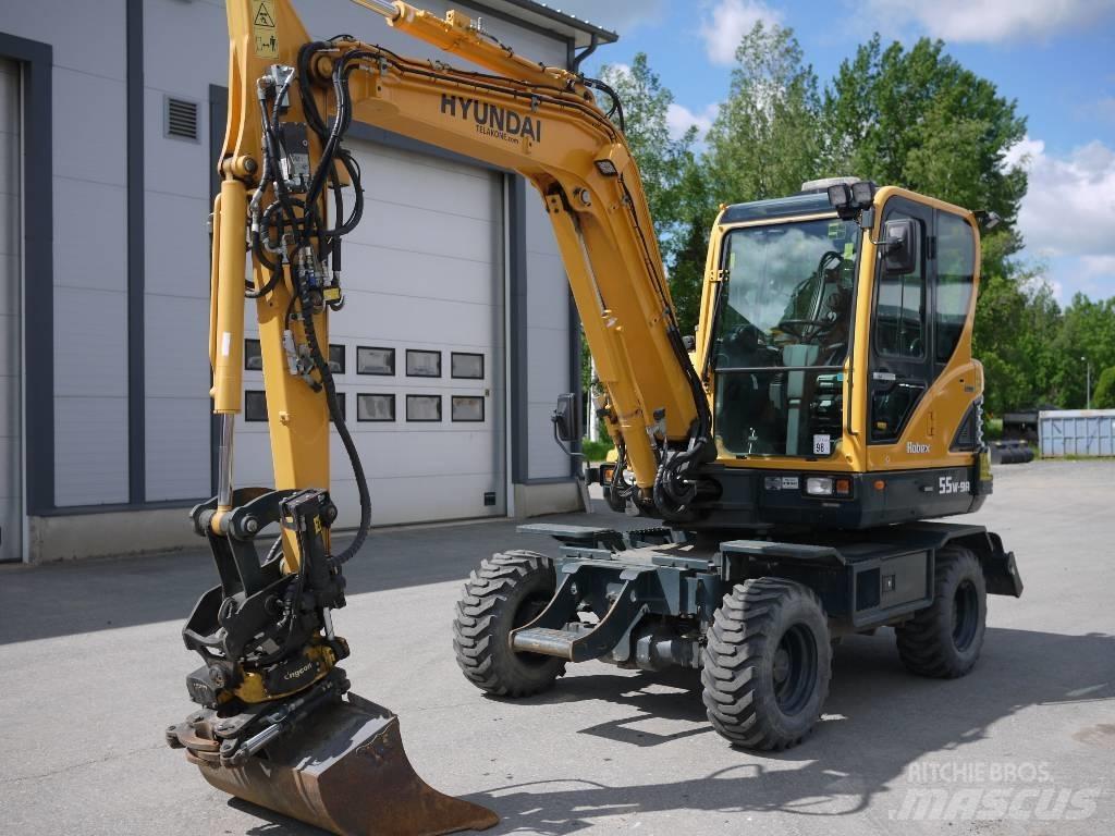 Hyundai R 55W-9A Ratiniai ekskavatoriai