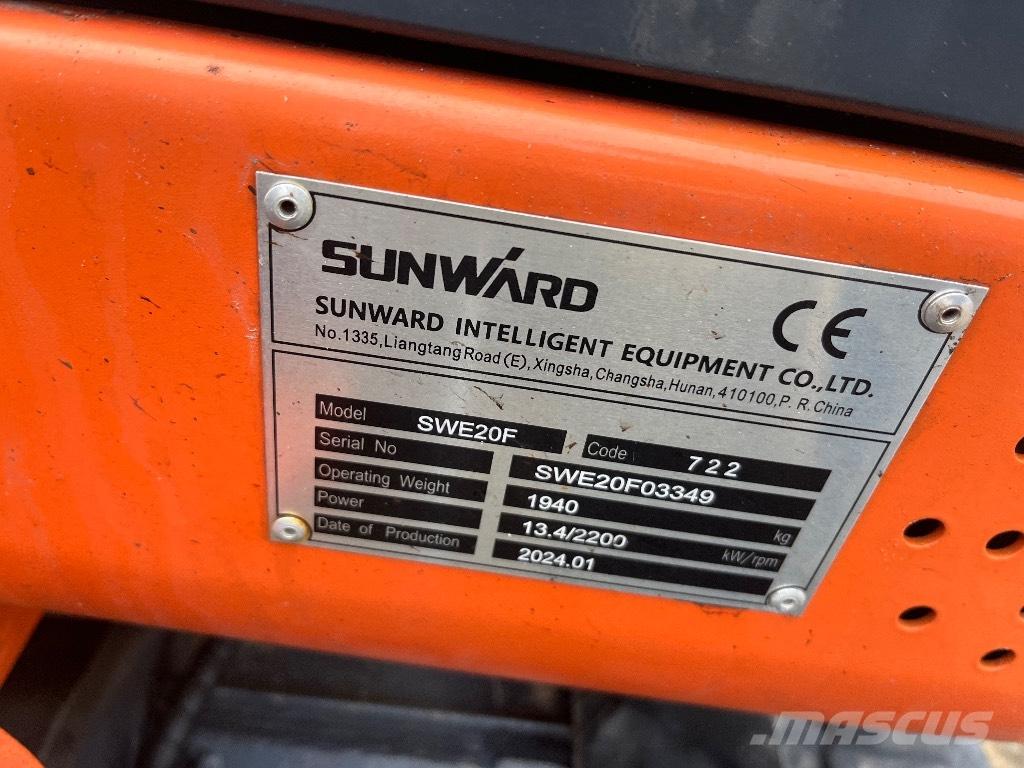 Sunward SWE 20 F Mini ekskavatoriai < 7 t