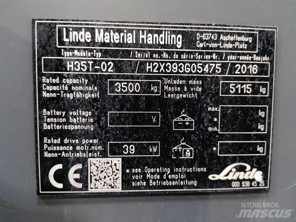 Linde H35T-02 LPG (dujiniai) krautuvai