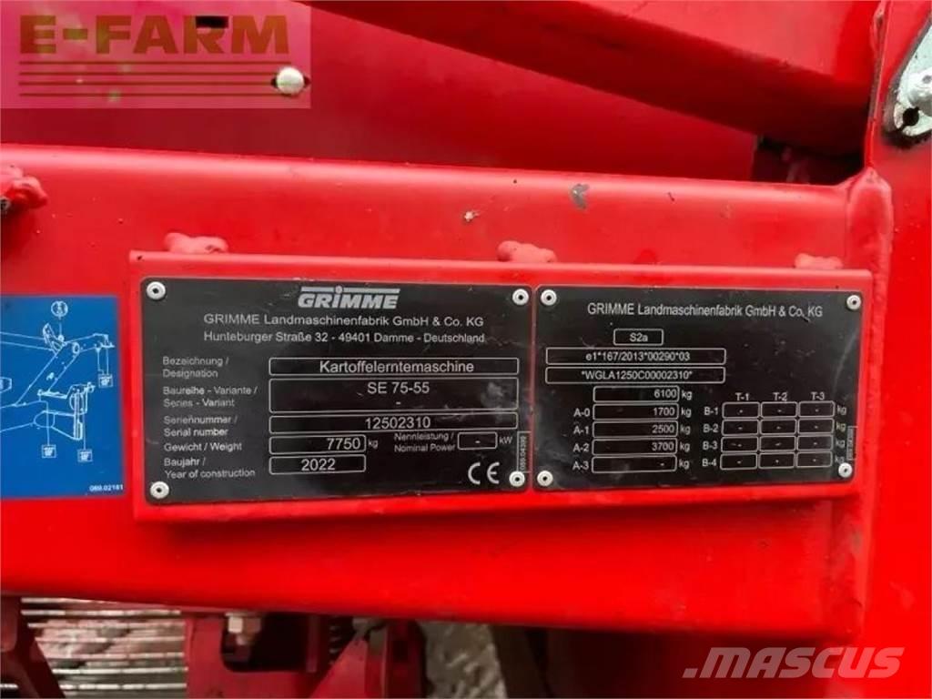 Grimme se 75-55 sb Bulvių įranga - Kita