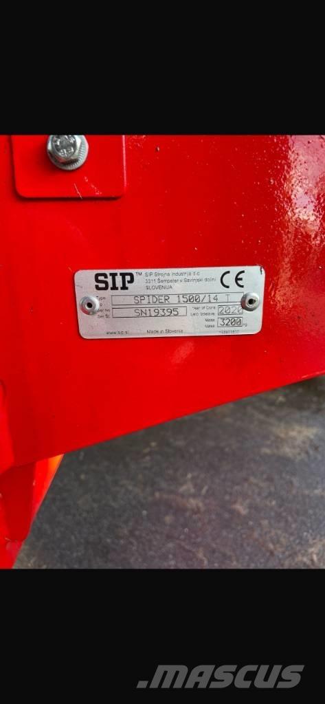 SIP Spider 1500/14T Šieno grėbliai ir vartytuvai