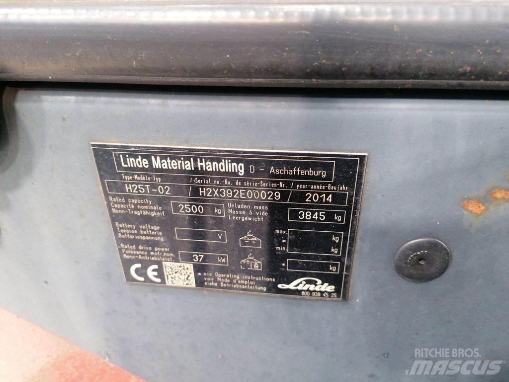 Linde H25T-02 LPG (dujiniai) krautuvai